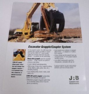 JRB 1993 Grapple/Couple r Excavator System Brochure