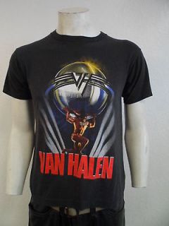 Vtg 80s Mens Van Halen 5150 Rock Heavy Metal Concert Band Tour 1986 T