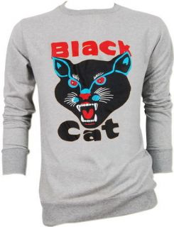 Black Cat DJ Ed Banger Electro Trance DISCO Punk Sweater Men Woman S,M