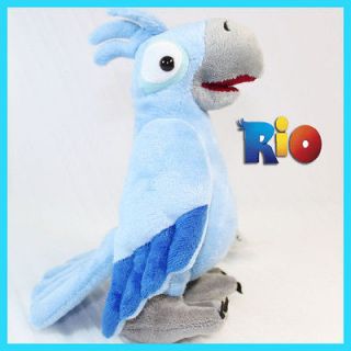 Figure Blu Character Soft Plush Toy Macaw Parrot Blue Bird Teddy Doll