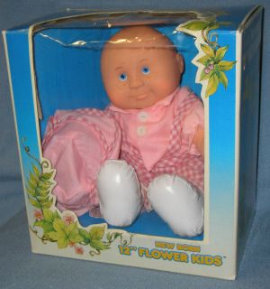 1983 Blue Box Baby Doll Newborn Flower Kid New in Box No. 3241