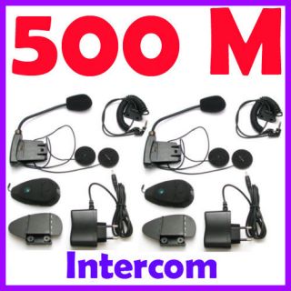 500M Interphone Bluetooth Motorcycle Motorbike helmet Intercom Headset