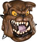 Adult Scary Ferocious Bulldog Latex Mascot Halloween Costume Mask