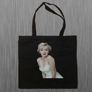 Marilyn Monroe Black Book Bag Shoulder Canvas Tote Bag