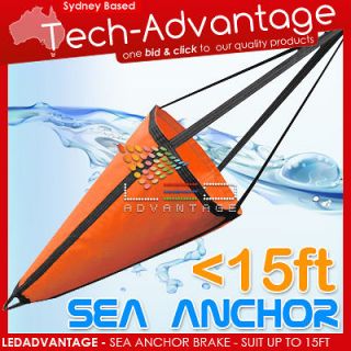 SUITS 15FT BOAT SEA ANCHOR BRAKE   YACHT/KAYAK/TINNY/INFLATABLE/DINGHY