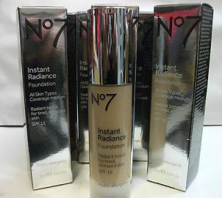 Boots No7 Instant Radiance Foundation All skin types 30ml Various