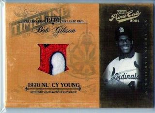 Bob Gibson 2004 Prime Cuts 3 Color Jersey Patch #2/5