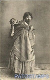 18951 BOLIVIA COSTUMES INDIAN AYMARA WOMAN AND BABY POSTCARD