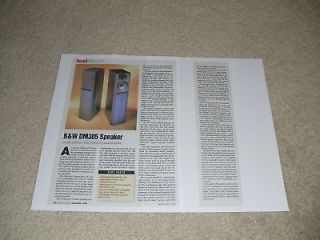DM305 Speaker Review, 2 pgs, Full Test, 1998, Specs