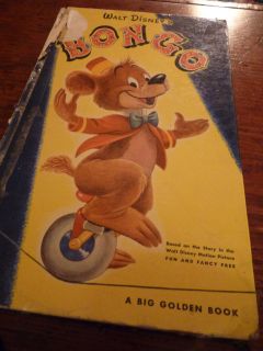 1950 Walt Disneys Bongo by Sinclair Lewis, Illustrated by Edgar Starr