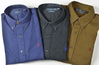 Polo Ralph Lauren Men Custom Fit Cotton Chino Long Sleeve Shirt