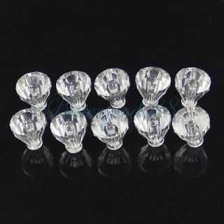 Clear Faceted Drawer Knob Cupboard Cabinet Jewelry Box Pull Handle DIY