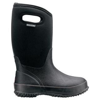 52065 Bogs Boys / Girls Youth Black Classic High Handles Boots Size