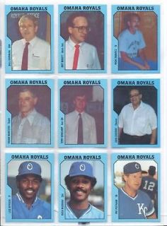 1985 Omaha Royals Frank Mancuso Stadium Supervisor Card