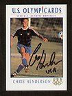 Chris Henderson signed autograph auto 1992 Impel U.S. Olympic Hopefuls
