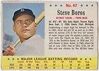 Post 1963 baseball #47 STEVE BOROS Detroit Tigers 3B (EX/NM)