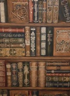 NORWALL LIBRARY BOOKCASE WALLPAPER LL29570