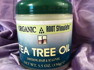 ORGANIC ROOT STIMULATOR TEA TREE OIL SOOTHING HAIR AND SCALP OIL