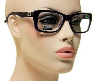 New DG Optical Reading Glasses Snake Skin Print Black Purple