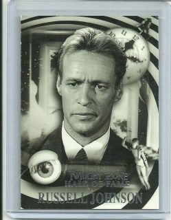 Twilight Zone Hall Of Fame Card Russell Johnson #H7 Serial #ed / 333