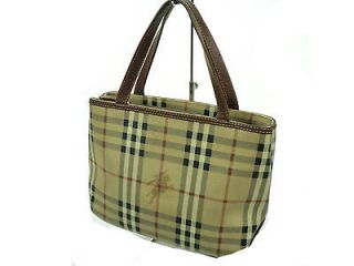 AUTHENTIC BURBERRY HAYMARKET CHECK 3 COMPARTMENTS SMALL BUCKET TOTE