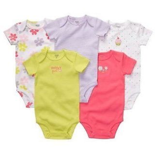  Carters Girls 5 Pack Floral Colors Cotton Bodysuits Daddys Girl