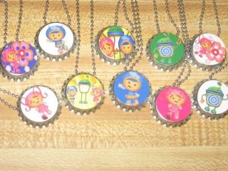 team umizoomi geo bot milli bottlecap ball chain necklace party favors