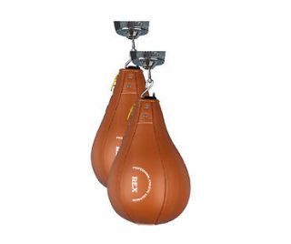 New Red Leather Speed Ball Bag use with Boxing Gloves