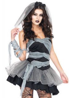 New Sexy Zombie Bride Wedding Corpse Halloween Costume