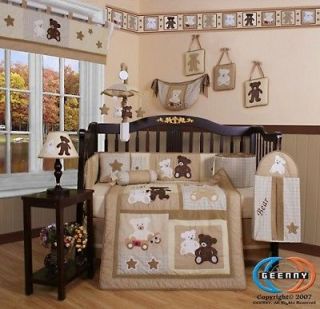 Newly listed Boutique Baby Teddy Bear 13PCS CRIB BEDDING SET