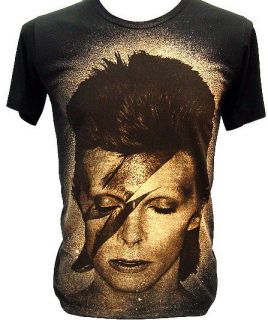David Bowie Bolt ZIGGY STARDUST Punk Rock T Shirt M