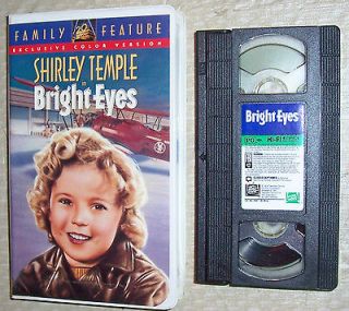 BRIGHT EYES (VHS, 1994, Colorized Clamshell) Shirley Temple LKN