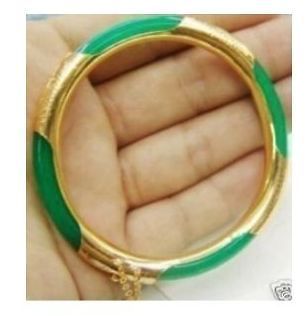 Charming Real Green Jade Bracelet Bangle