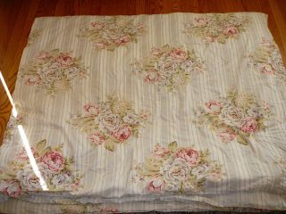 Lovely NAUTICA King COMFORTER Stripes and Floral, must see