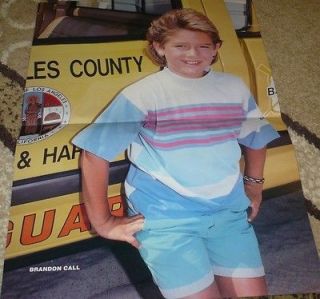 BRANDON CALL CENTERFOLD Young Cute In Shorts Baywatch