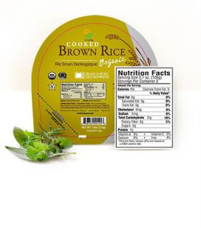 GoGo Organic Cooked Brown Rice   3 Pack/7.4 oz Bowls   MRE Replace