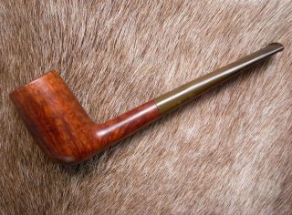 ORLIK DE LUXE 178 MADE IN ENGLAND Straight Grain Pipe TALL CHIMNEY
