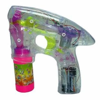 Led Light Up Transparent Bubble Blaster Toy Gun