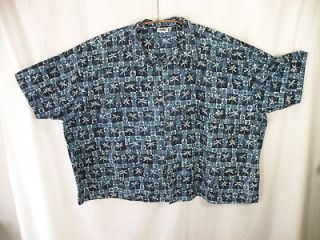 HWY 1 brand Aloha Shirt, 100% Cotton, a Really Big Mans size 8XL