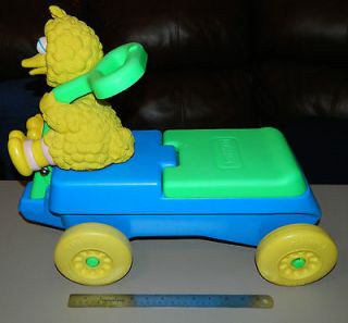 Vintage 1991 Playskool Big Bird Ride On Toy Scooter Sesame Street