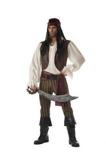Brand New Rogue Pirate Buccaneer Adult Men Halloween Costume