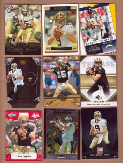 DREW BREES 123 Card Lot 54 Different Cards Saints Chargers 2001 Press