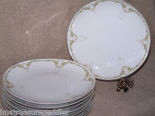 Rosenthal Donatello Briar Rose 12 Coupe Dessert Plates 8 Bavarian