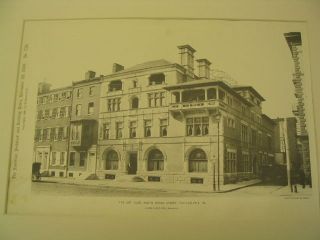 Broad St. Art Club, Philadelphia, PA, 1890, Gelatine