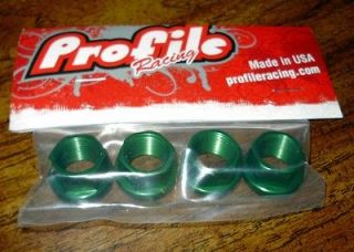 Newly listed 4 Aluminum Profile Racing Green Anodized 14mm Axle Nuts