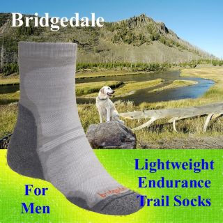 Bridgedale Lightweight Endurance Trail Moisture Wicking Crew Socks
