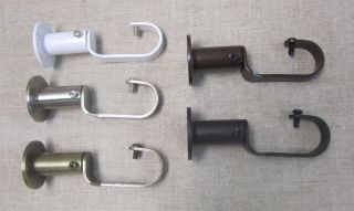 Zinc Steel Curtain Drapery Rod Adjustable Bracket, NEW , Fits 1 Rod