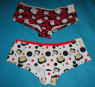 Betty Boop Intimates Zebra Polka Dots Panties Underwear Boyshorts