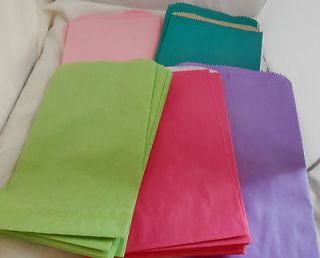 25 Multi Color Assortment 6x9 Paper Party Merchandise Bags, Hot Pink