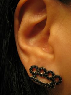 brass knuckles earrings